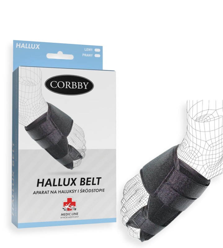 Miękki aparat na halluksy Hallux Belt - 1szt.