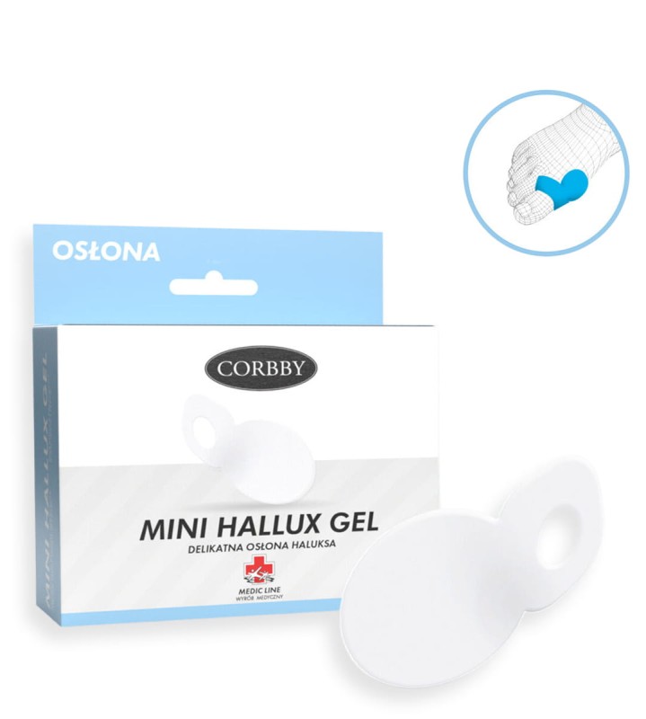 Delikatna słona haluksa Mini hallux gel - 1szt