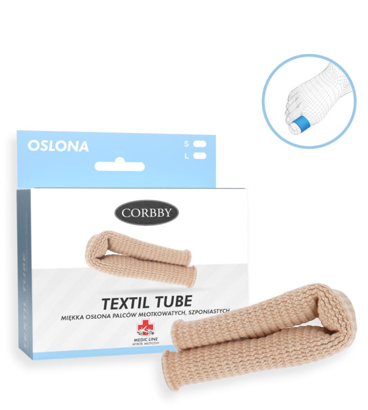 Osłona na palce stopy Textil Tube - 1szt.