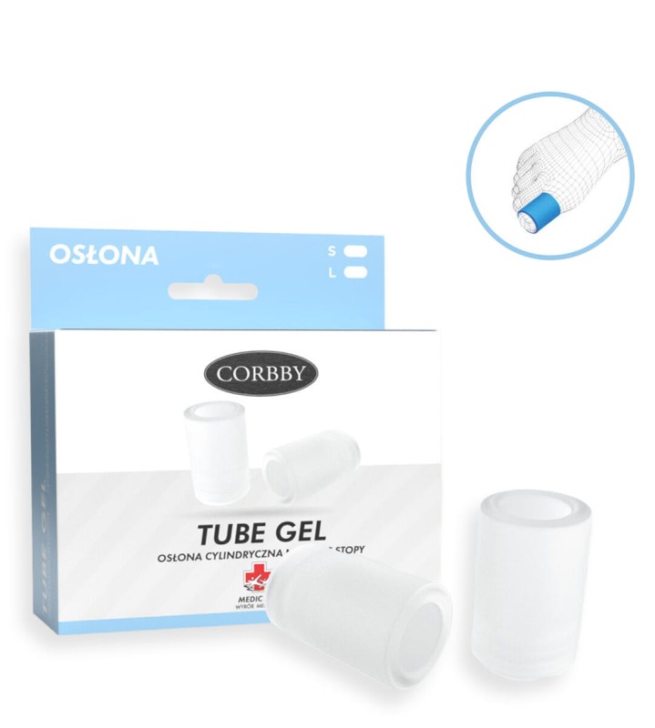 Osłona cylindryczna na palce stopy Tube Gel - 2szt.